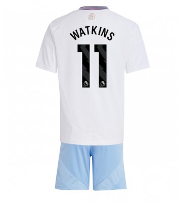 Aston Villa Ollie Watkins #11 Segunda Equipación Niños 2024-25 Manga Corta (+ Pantalones cortos)